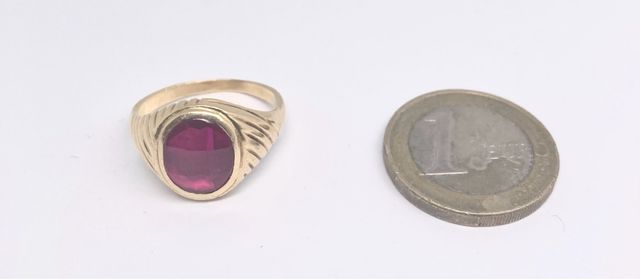 Anillo ovalado engarzado 5,48gr 18k