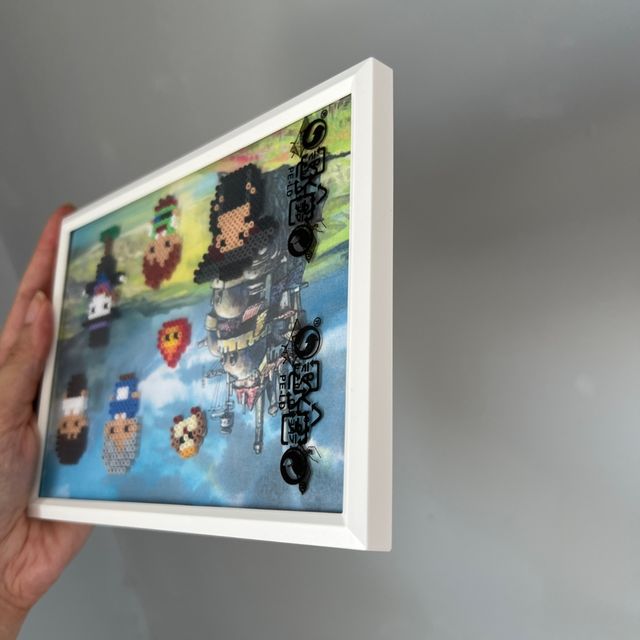 Cuadro El castillo ambulante Hama Beads