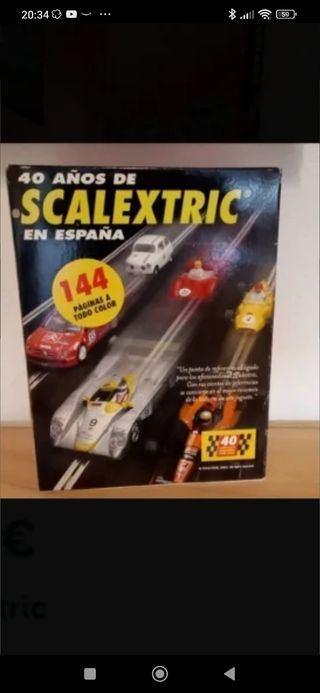 Scalextric slot pack 600 y libro scx