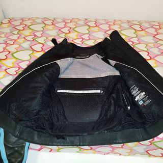 Chaqueta moto cuero mujer