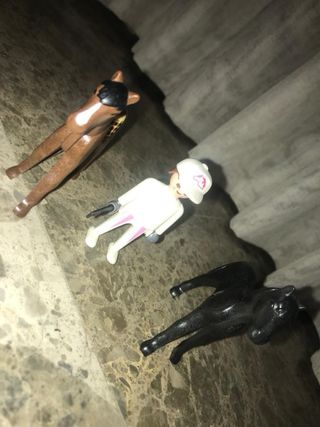 Playmobil coche caballos con remolque
