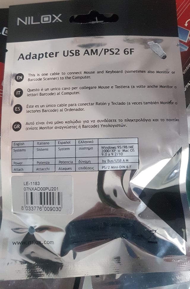 Adattatore per mouse e tastiera