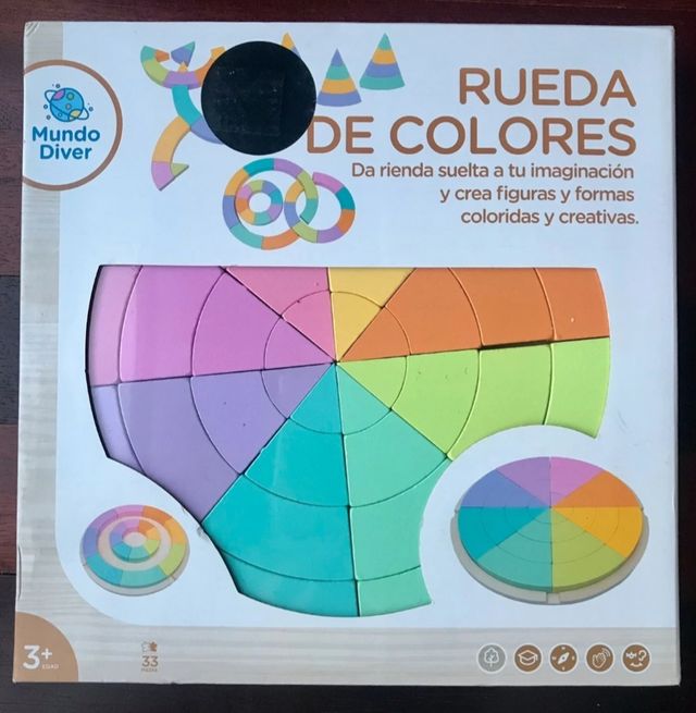 Rueda de Colores de madera. Precintada.