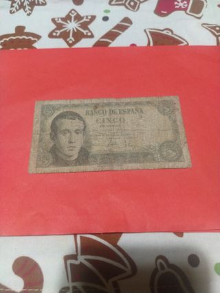 Billete Cinco Pesetas 