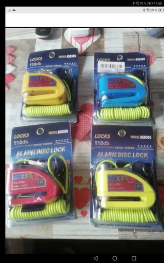 candado alarma disco freno moto etc
