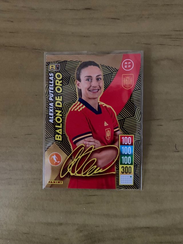 Alexia Putellas Balón Oro Adrenalyn 2021-22 Firma