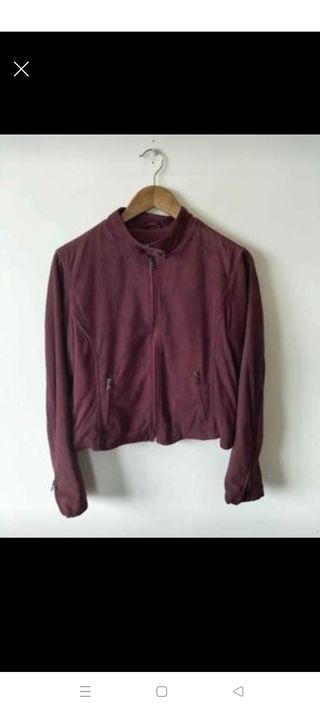 Cazadora de piel talla 40