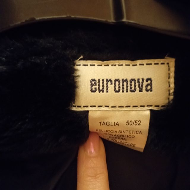 Pellicciotto Donna nero Dorabella Euronova