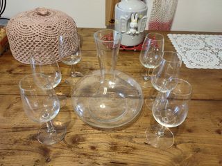 Decanter con 6 Bicchieri