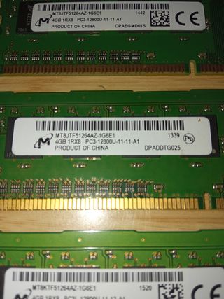 Memoria RAM 16gb