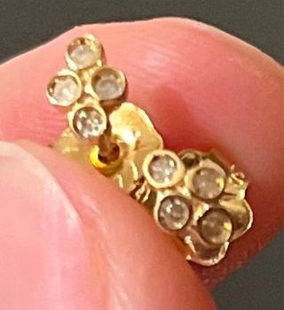 TOUS pendientes oro 18k diamantes 0.08ct