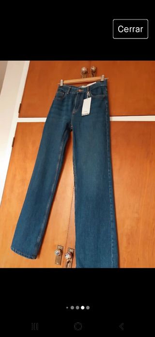 Pantalon vaquero recto 