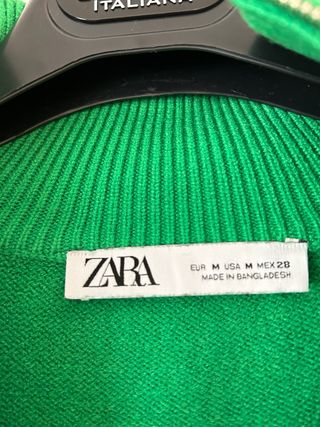 Jersey verde zara