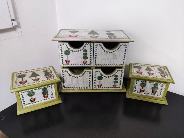 Conjunto de cajas decorativas cocina