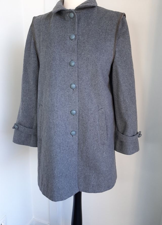 Abrigo Vintage 80% Lana Piretta 