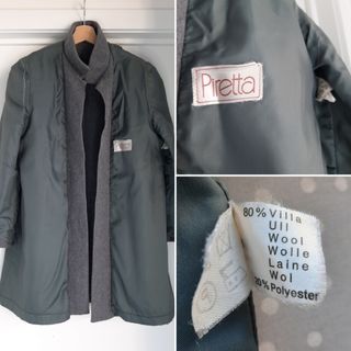 Abrigo Vintage 80% Lana Piretta 
