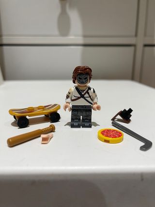 Figura Arnold Casey Jones tortugas ninja tipo Lego