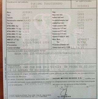 DESPIECE COMPLETO SUZUKI GRAND VITARA