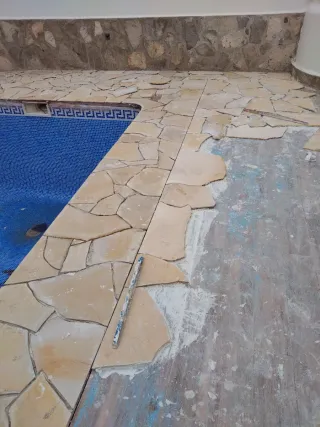 Oficial de albañil con autónomos