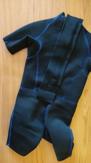 Neopreno corto infantil surf Olaian azul Decathlon