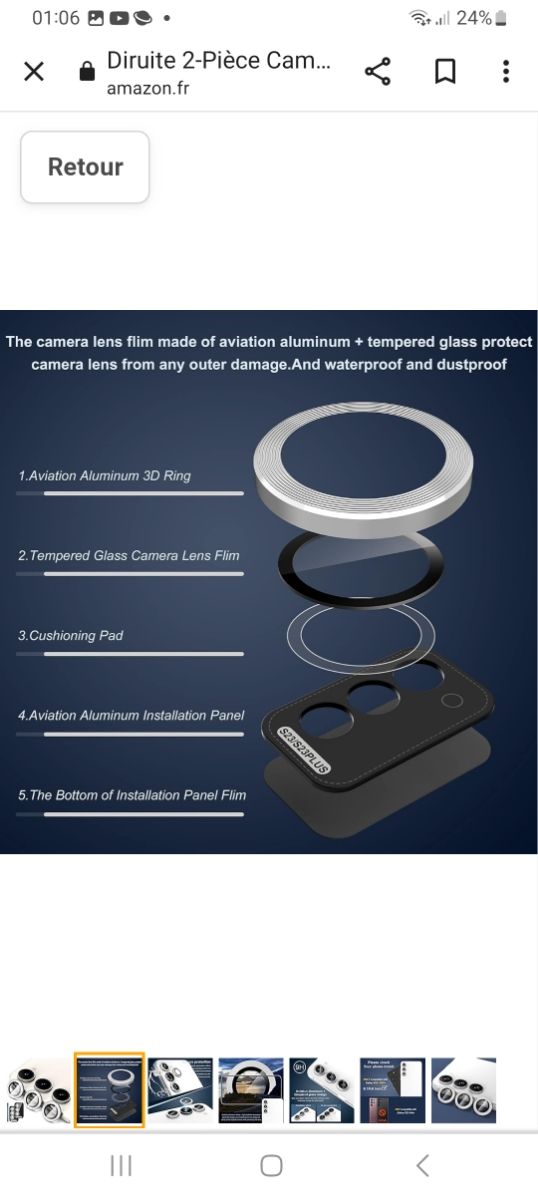 Pellicola Protettiva per obiettivo fotoc