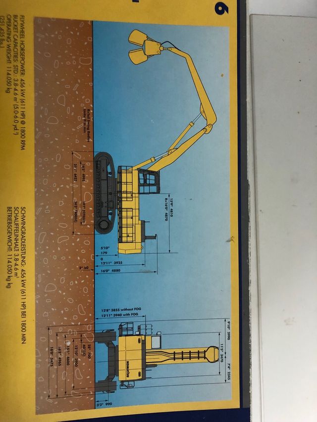 escavadora metal Joal Komatsu PC1100LC-6 + extras 