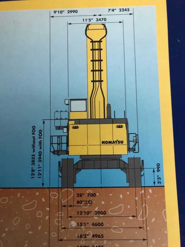 escavadora metal Joal Komatsu PC1100LC-6 + extras 