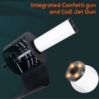 Pistola De Co2 Led 2 En 1 Y Cañnón De Confeti