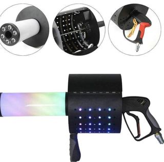 Pistola De Co2 Led 2 En 1 Y Cañnón De Confeti