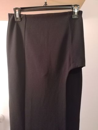 Falda midi abertura