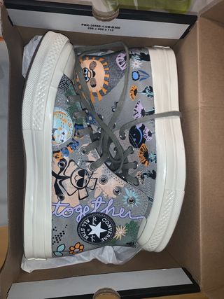 Converse All Star 70 Hi. Floral much Love Egret. 