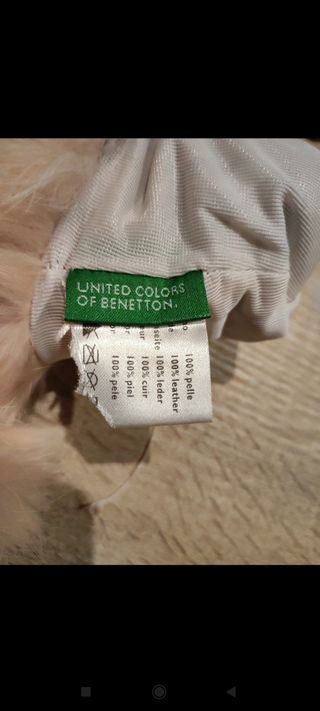 Guantes de piel rosas