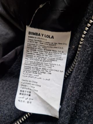 Abrigo de paño Bimba y Lola