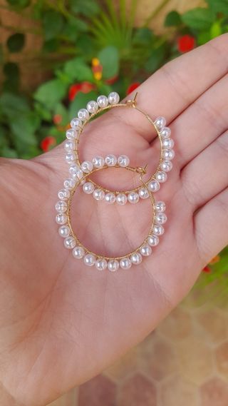 Pendientes artesanales de acero inoxidable