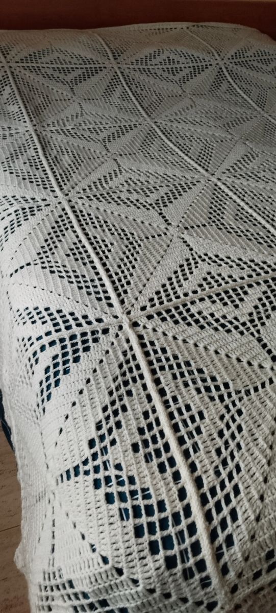 Cubrecama crochet 
