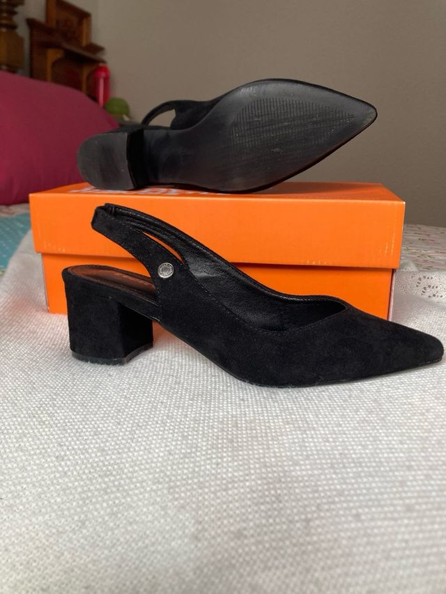 zapatos ante negros 38 Refresh