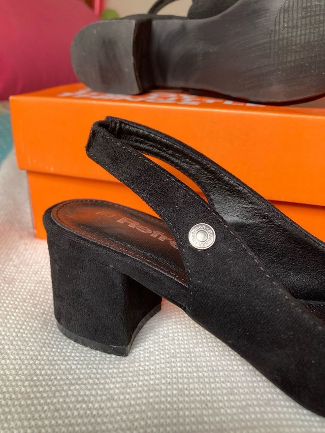 zapatos ante negros 38 Refresh