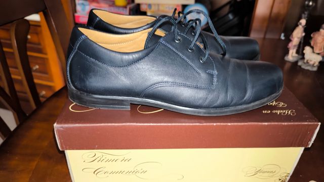 Zapatos piel ceremonia niño talla 38 