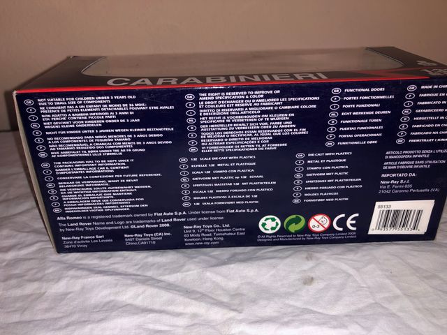 Modellino Auto Alfa Romeo Carabinieri