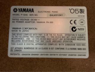 teclado yamaha p 1205 