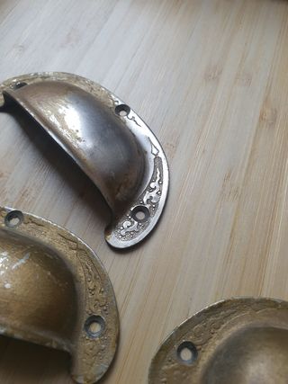 lote 6 Tiradores de concha