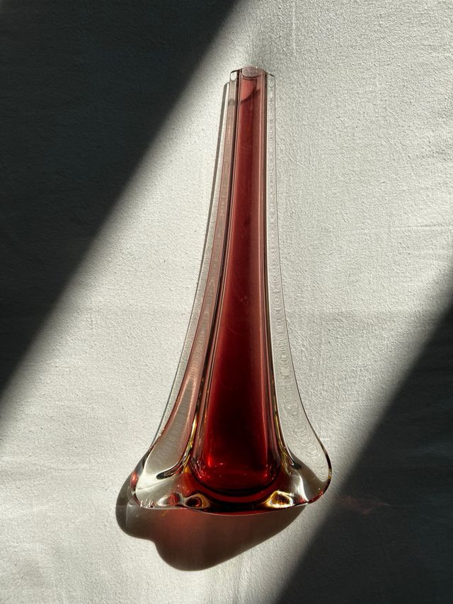 vaso di Murano in vetro sommerso