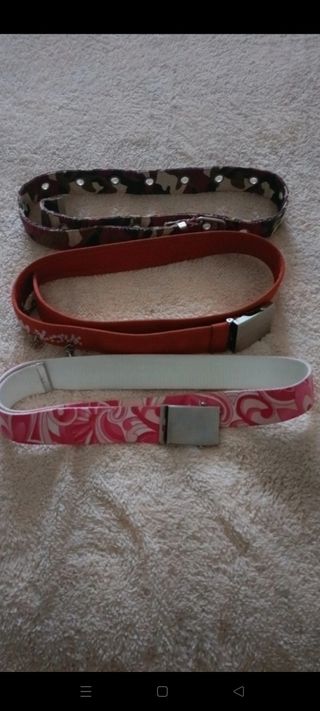 Set tre cinture regolabili 