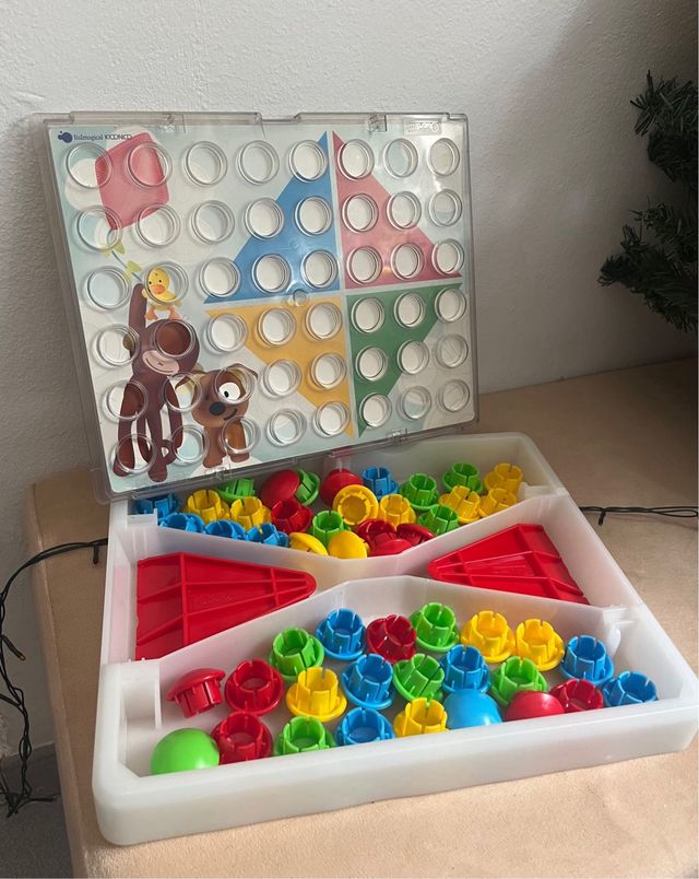 Tres en ralla portátil, juego de mesa.