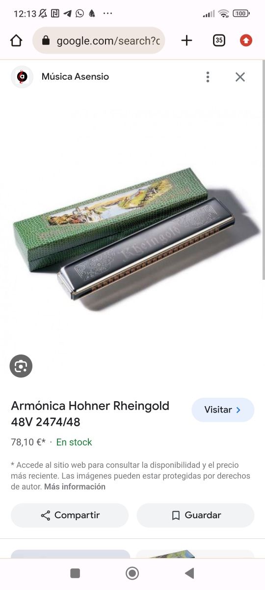 Nuova armonica Rheingold M. Hohner