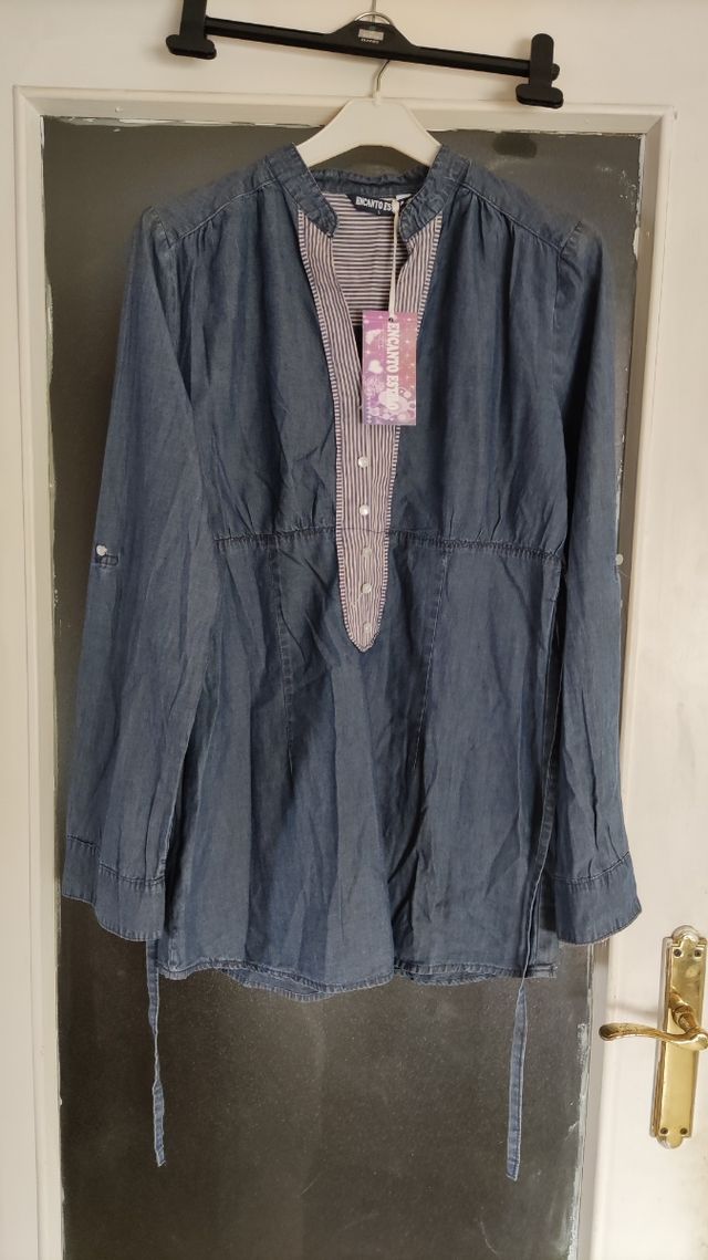 Camiseta larga vaquera nueva