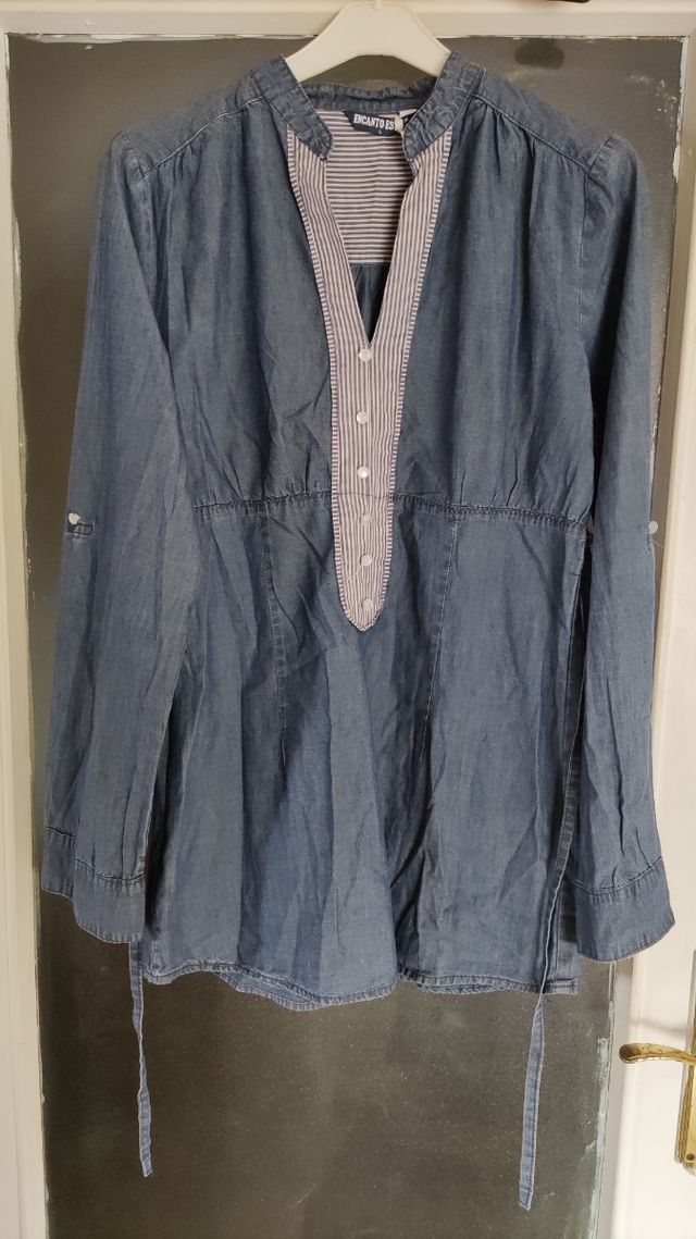 Camiseta larga vaquera nueva