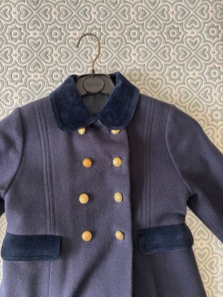 Abrigo niño azul marino