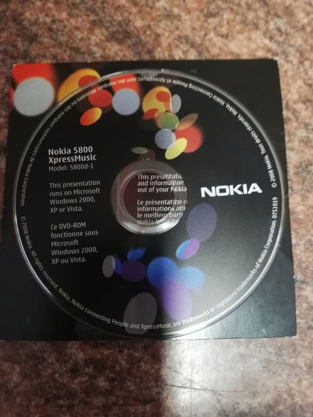 CD INSTALACION NOKIA 5800 EXPRES MUSIC