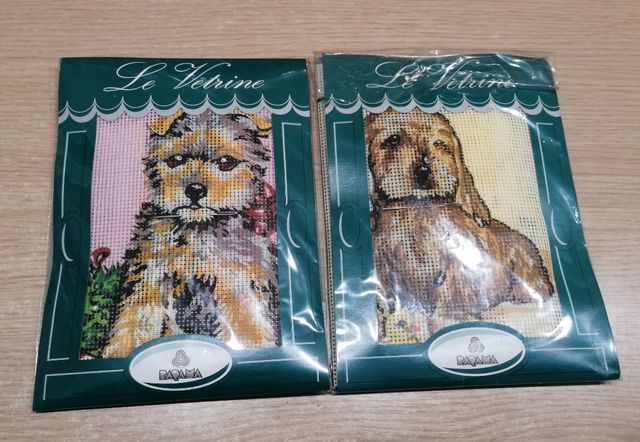 Quadretti tele da ricamare a mezzo cane